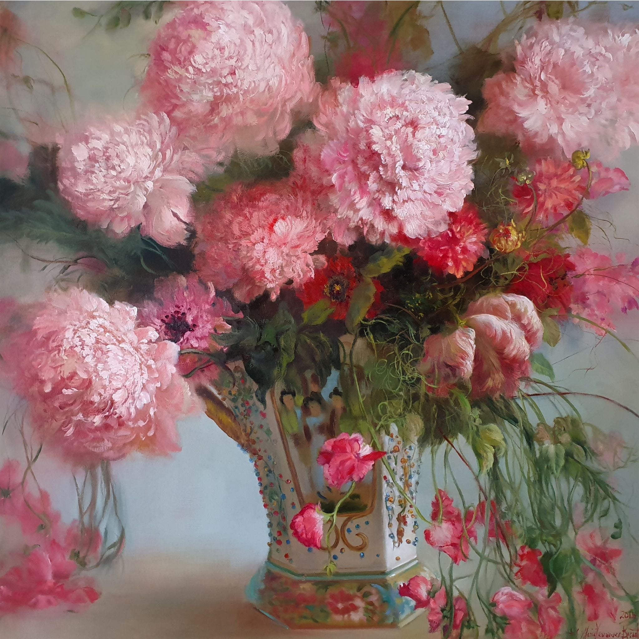Pink Peony Floral
