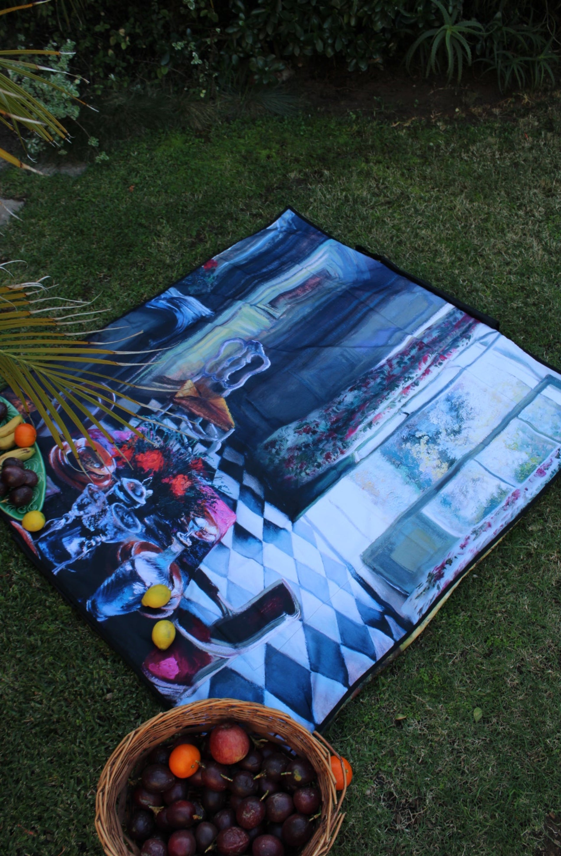 Picnic Blanket - Tea with the King -  Padded