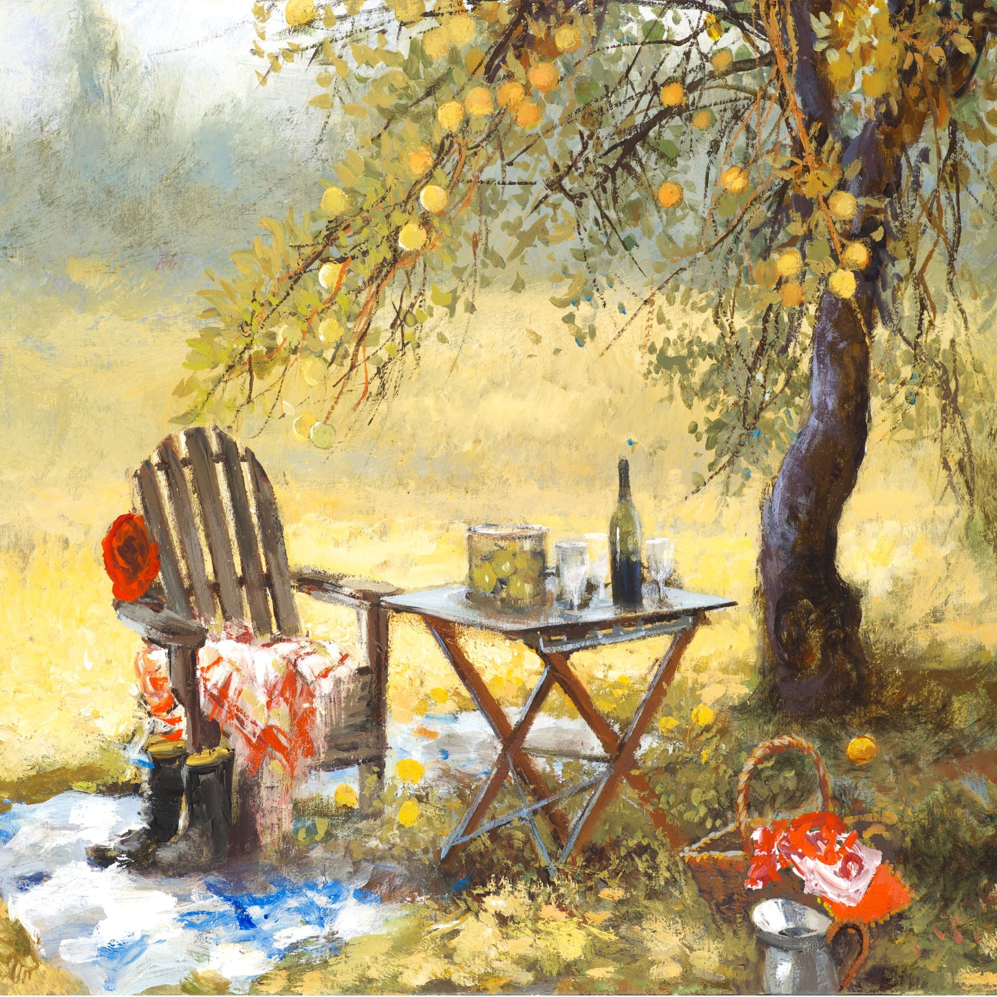 Picnic Blanket - Afternoon Wine - Not Padded