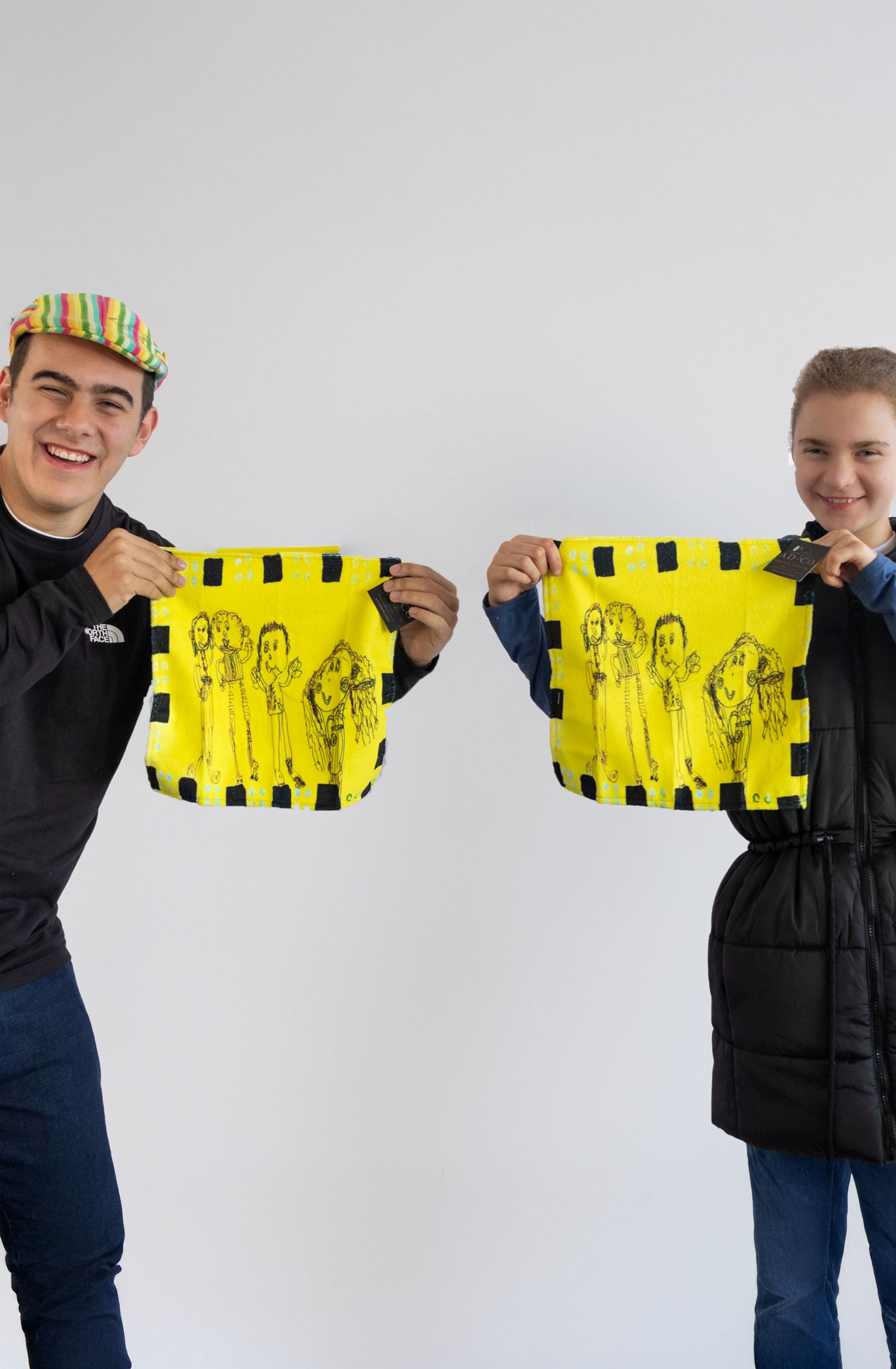 Face Towel- Yellow Family