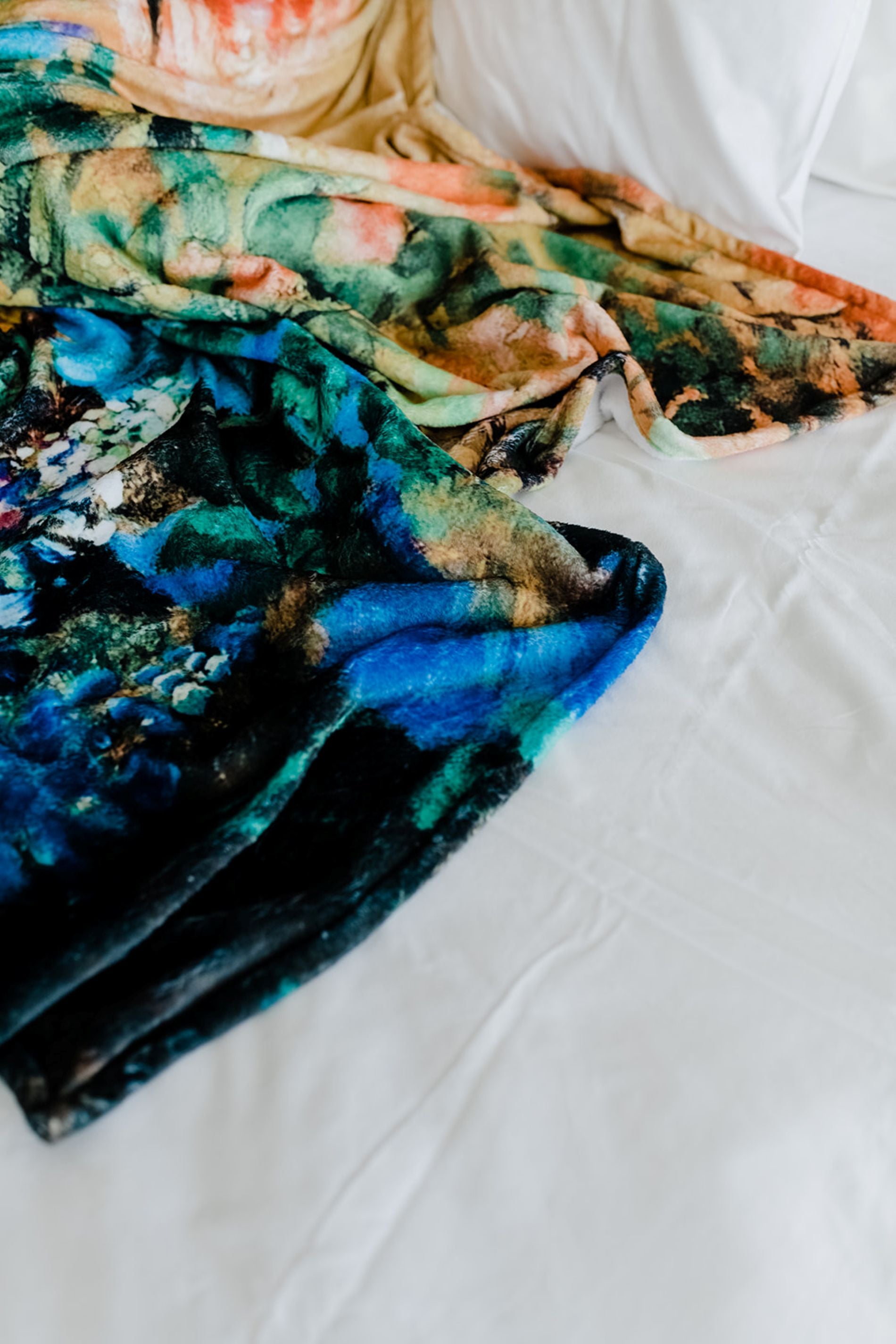 Winter Blanket - Blue Irises