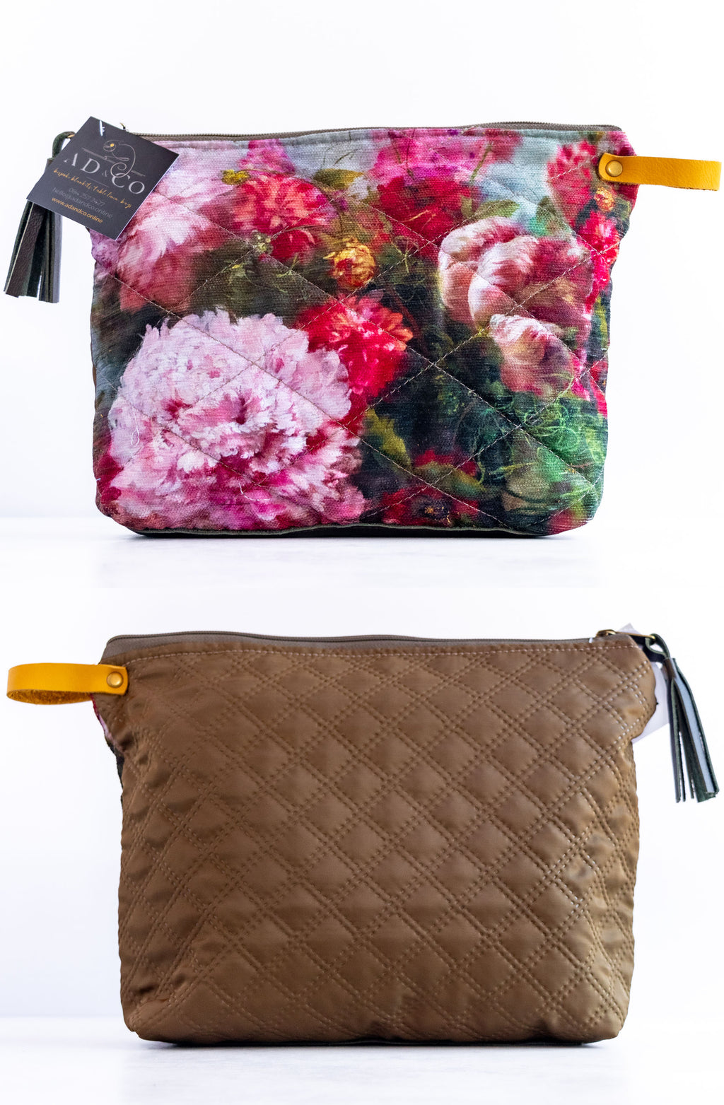 Cosmetic bag  - Pink floral