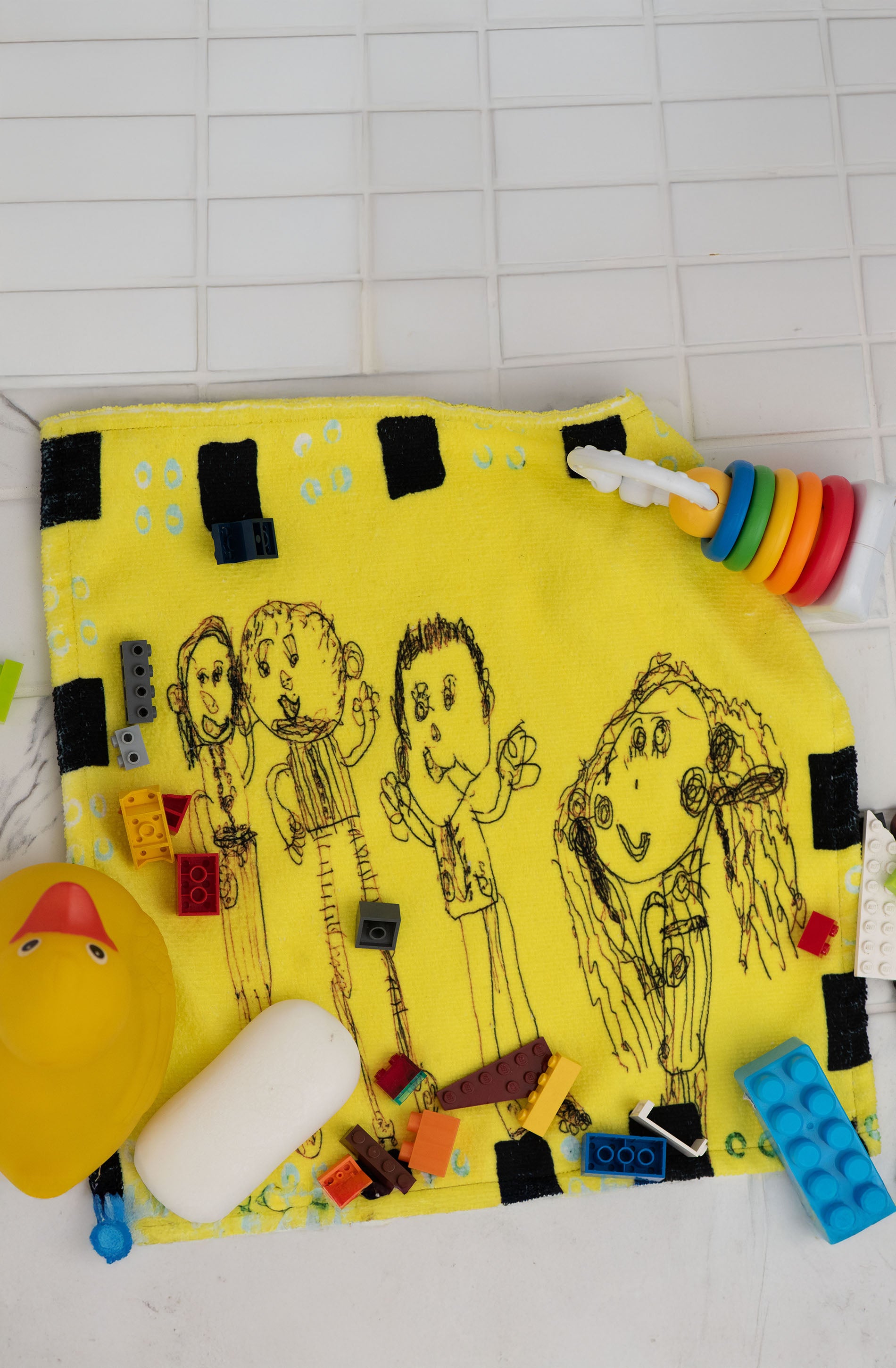 Face Towel- Yellow Family
